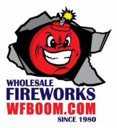 WHOLESALE FIREWORKS WFBOOM.COM SINCE 1980 logo