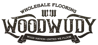 WHOLESALE FLOORING WW WOODWUDY WOOD NATION~UNITED WE FLOOR logo