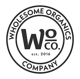 WHOLESOME ORGANICS COMPANY WO CO. EST. 2016 logo