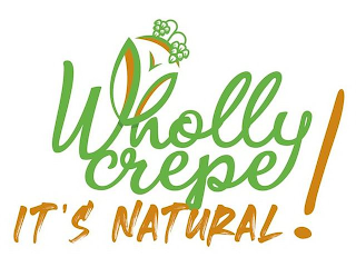 WHOLLY CREPE IT'S NATURAL logo