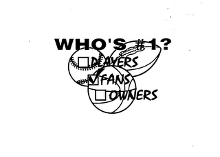 WHO'S #1? PLAYERS FANS OWNERS logo