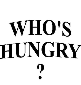 WHO'S HUNGRY ? logo