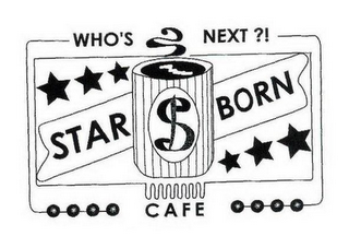 WHO'S NEXT?! STAR BORN CAFE logo