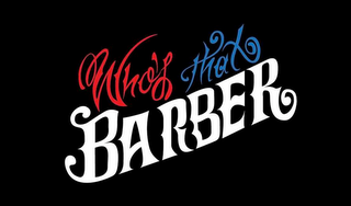 WHO'S THAT BARBER logo