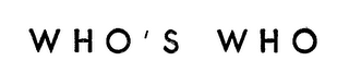 WHO'S WHO logo