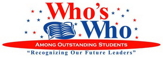 WHO'S WHO AMONG OUTSTANDING STUDENTS "RECOGNIZING OUR FUTURE LEADERS" logo