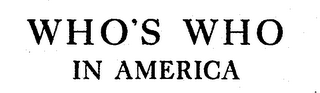 WHO'S WHO IN AMERICA logo