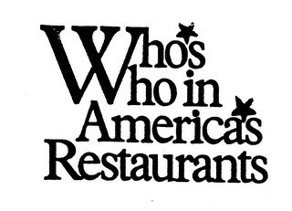 WHO'S WHO IN AMERICA'S RESTAURANTS logo