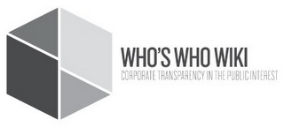 WHO'S WHO WIKI CORPORATE TRANSPARENCY IN THE PUBLIC INTEREST logo