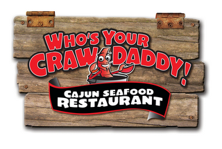WHO'S YOUR CRAW DADDY! CAJUN SEAFOOD RESTAURANT logo