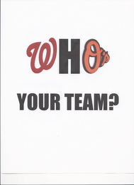 WHO'S YOUR TEAM? logo