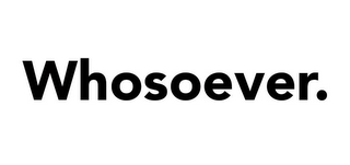 WHOSOEVER. logo