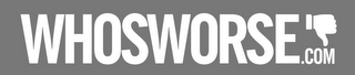 WHOSWORSE.COM logo