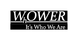 WHOWER IT'S WHO WE ARE logo
