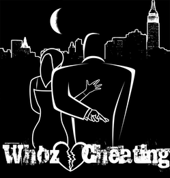 WHOZ CHEATING logo