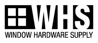 WHS WINDOW HARDWARE SUPPLY logo