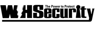 WHSECURITY THE POWER TO PROTECT logo