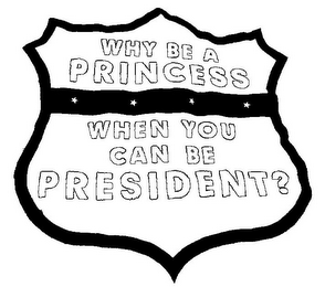 WHY BE A PRINCESS WHEN YOU CAN BE PRESIDENT? logo