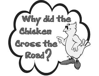 WHY DID THE CHICKEN CROSS THE ROAD? logo