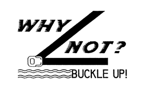 WHY NOT? BUCKLE UP! logo