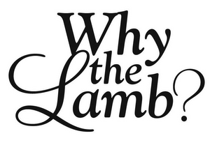 WHY THE LAMB? logo