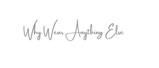WHY WEAR ANYTHING ELSE logo