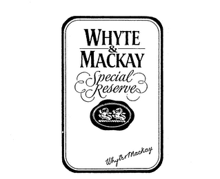 WHYTE & MACKAY SPECIAL RESERVE logo
