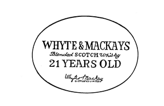 WHYTE & MACKAYS BLENDED SCOTCH WHISKY 21YEARS OLD logo