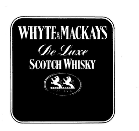 WHYTE & MACKAYS DE LUXE SCOTCH WHISKY DOUBLE LION BRAND logo