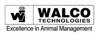 WI WALCO TECHNOLOGIES EXCELLENCE IN ANIMAL MANAGEMENT logo