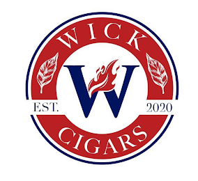 WICK CIGARS, W, EST. 2020 logo