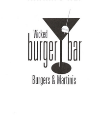 WICKED BURGER BAR BURGERS & MARTINIS logo