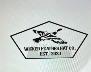 WICKED FEATHER HAT CO. EST. 2025 logo