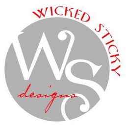 WICKED STICKY DESIGNS WS logo