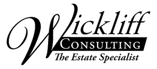 WICKLIFF CONSULTING THE ESTATE SPECIALIST logo