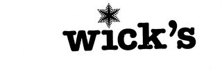 WICK'S logo