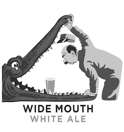 WIDE MOUTH WHITE ALE logo