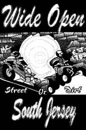 WIDE OPEN M.C. STREET OR DIRT SOUTH JERSEY EST 1985 logo
