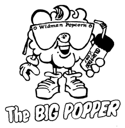 WIDMAN POPCORN 100% IRRIGATED THE BIG POPPER logo