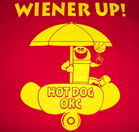 WIENER UP! HOT DOG OKC logo