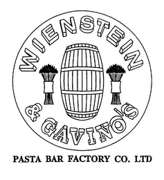 WIENSTEIN & GAVINO'S PASTA BAR FACTORY CO. LTD logo
