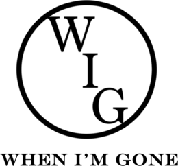 WIG WHEN I'M GONE logo