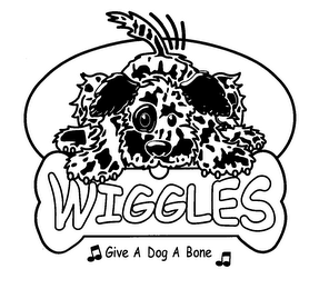 WIGGLES GIVE A DOG A BONE logo
