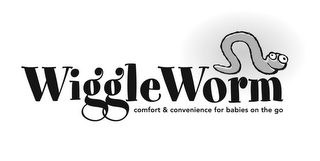 WIGGLEWORM COMFORT & CONVENIENCE FOR BABIES ON THE GO logo
