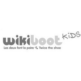 WIKIBOOT KIDS LES DEUX FONT LA PAIRE TWICE THE SHOE logo