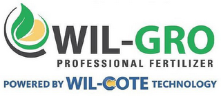 WIL-GRO PROFESSIONAL FERTILIZER POWERED BY WIL-COTE TECHNOLOGY logo