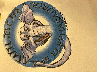 WILBUR THE ELEPHASAURUS DAN'S ENTERPRISE logo