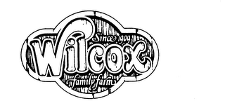 WILCOX FAMILY FARM SINCE 1909 logo