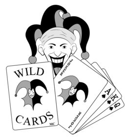 WILD CARDS MC JOKER JOKER A K Q logo