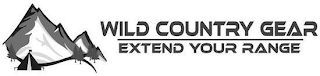 WILD COUNTRY GEAR EXTEND YOUR RANGE logo